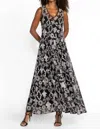 Johnny Was Mazzy Bias Slip Dress In Black In Black