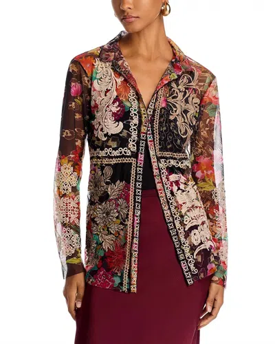 Johnny Was Mazzy Button Down In Multi