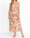 Johnny Was Mazzy Tie Dress In Leafy In Multi