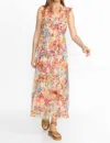 Johnny Was Mazzy Tie Dress In Leafy In Multi