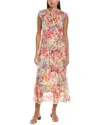 Johnny Was Mazzy Tie Dress In Leafy In Multi