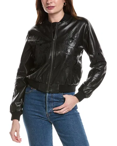 JOHNNY WAS MELANIE SILK-LINED BOMBER JACKET