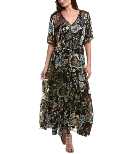 Johnny Was Melina Silk-blend Maxi Dress In Multi