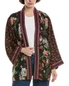 Johnny Was Merhawi Reversible Silk Kimono In Multi