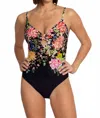 Johnny Was Metalli Notte Keyhole One Piece In Black