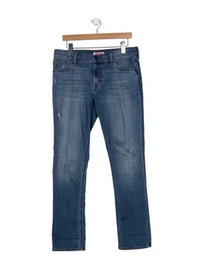Pre-owned Johnny Was Mid-rise Straight Leg Jeans In Blue
