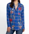 Johnny Was Mila Oversized Shirt In Merize Plaid