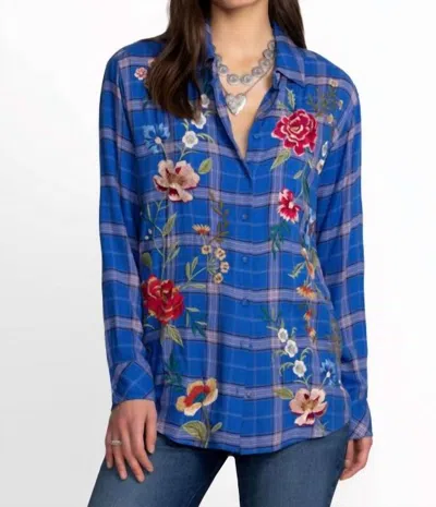Johnny Was Mila Oversized Shirt In Merize Plaid