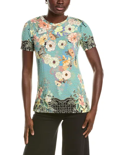 Johnny Was Millay Favorite Crewneck T-shirt In Green