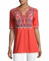 JOHNNY WAS MINA BOHO TUNIC IN HTO