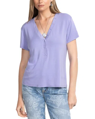 Johnny Was Modal T-shirt In Purple