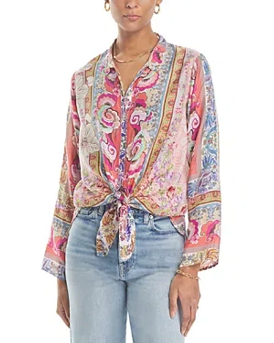 Johnny Was Modey Delia Silk Tunic In Multi