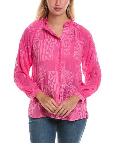 Johnny Was Molli Blouse Jaga In Magenta In Pink