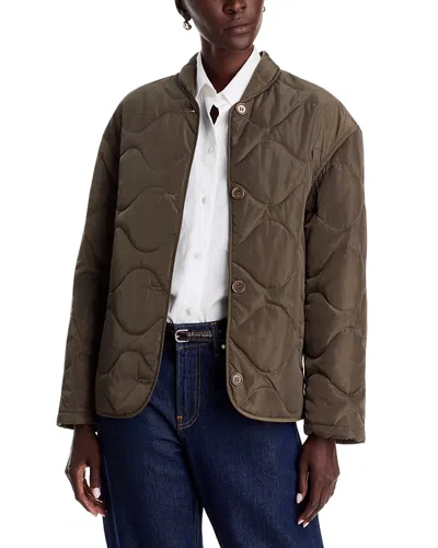 Johnny Was Montecito Puffer Bomber Jacket In Brown