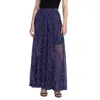 Johnny Was Montee Pleated Maxi Skirt In Electric Blue In Blue