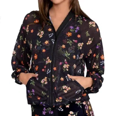 Johnny Was Nani Patch Pocket Mesh Jacket In Multi In Neutral