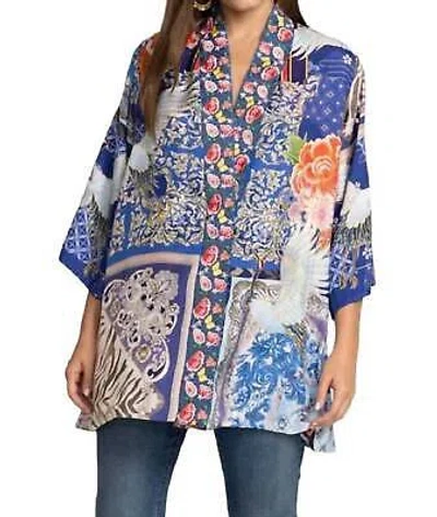 Pre-owned Johnny Was Narniay Reversible Kimono For Women - Size L In Multicolor