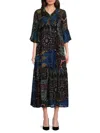 Johnny Was Nash Burnout Slip Dress In Navah Burnout In Multi