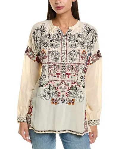 Johnny Was Niccola Silk Tunic In Neutral