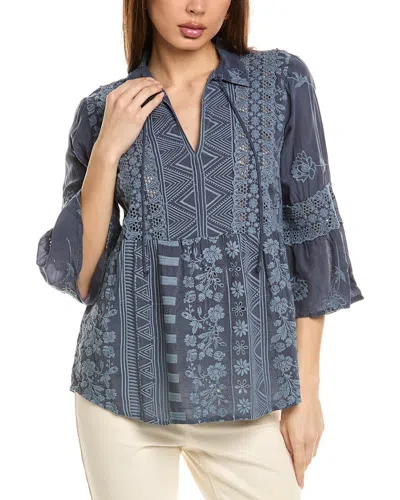 Johnny Was Nikhila Blouse In Grey