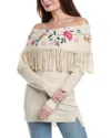 Johnny Was Nikkola Wool & Cashmere-blend Sweater In Beige