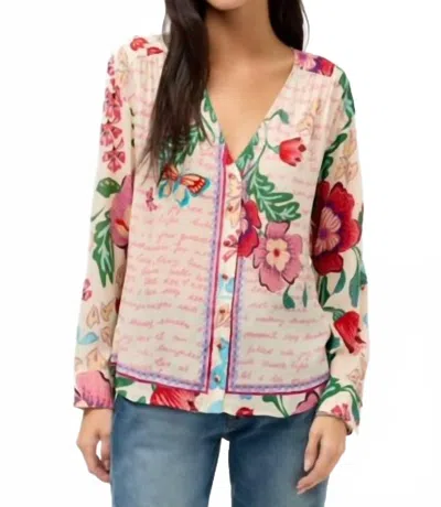 Johnny Was Nisha Button Up Shirt In Ade In Multi