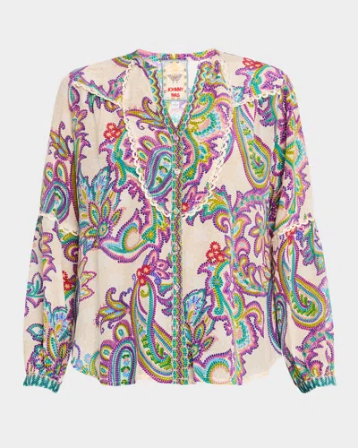 Johnny Was Noellie Paisley-print Silk Shirt