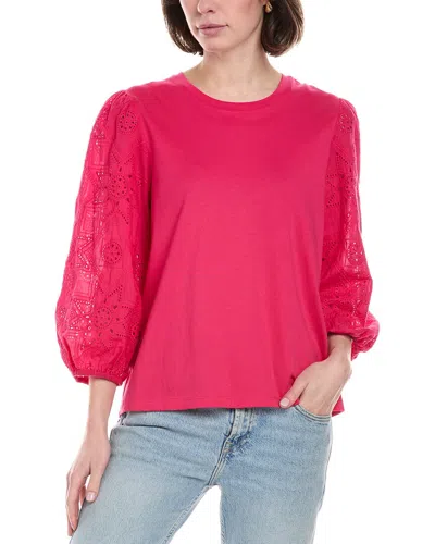 Johnny Was Nora Easy T-shirt In Pink
