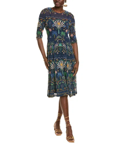 Johnny Was Nova Mesh Midi Dress
