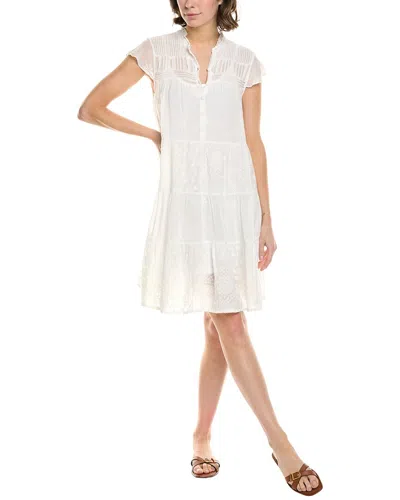 Johnny Was Nyana Shift Dress In White