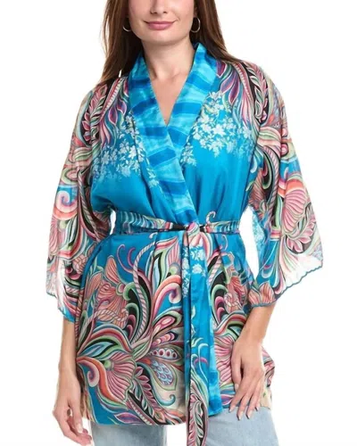 JOHNNY WAS OLLIA KIMONO IN VOLANTE SCARF