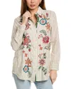 Johnny Was Painters Smock Tunic In Beige