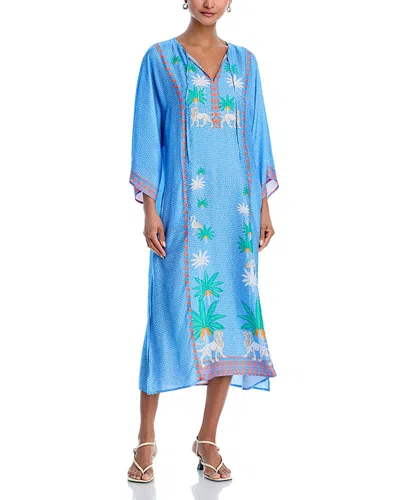 Johnny Was X Paolita Averi Kaftan Coverup In Blue