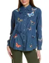 Johnny Was Paradisio Western Longsleeves In Dnb In Blue