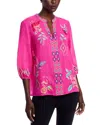 Johnny Was Paris Effortless Blouse In Fuchsia