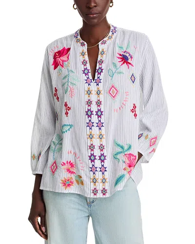 Johnny Was Paris Effortless Blouse In Kadi Strip