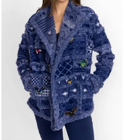 Johnny Was Patchwork Jacket Cordelia In Blue