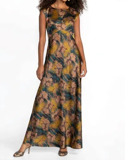 Johnny Was Patras Lined Dress In Kumera Print In Yellow