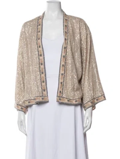 Pre-owned Johnny Was Patterned Jacket In Neutrals
