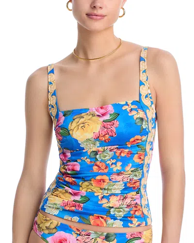 Johnny Was Pauline Ruched Tankini Top
