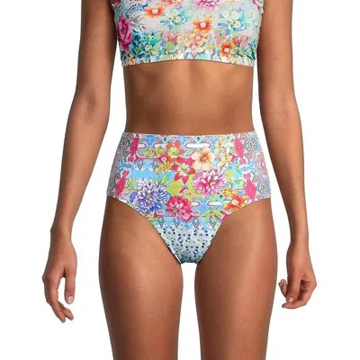 Johnny Was Pearce Bandeau Bikini Top In Multi In Blue