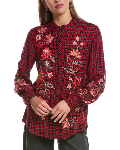 Johnny Was Penellope Blouse In Red