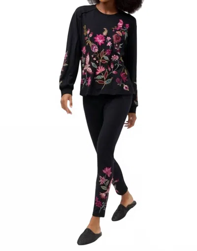 Johnny Was Penellope Tapered Leg Legging In Black