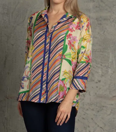 Johnny Was Petalunah Blouse In Bei In Multi