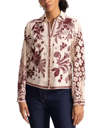 Johnny Was Petite Aquijio Shirt In Multi