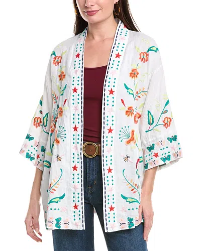 Johnny Was Averi Linen Kimono In White