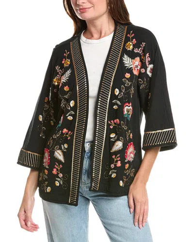 Johnny Was Petite Biya Short Kimono In Black