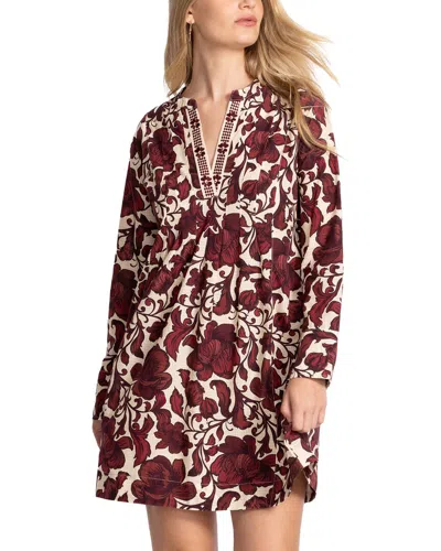 Johnny Was Petite Camilla Dress In Burgundy