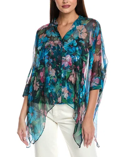 JOHNNY WAS JOHNNY WAS PETITE KATIA OVERSIZED SILK BLOUSE