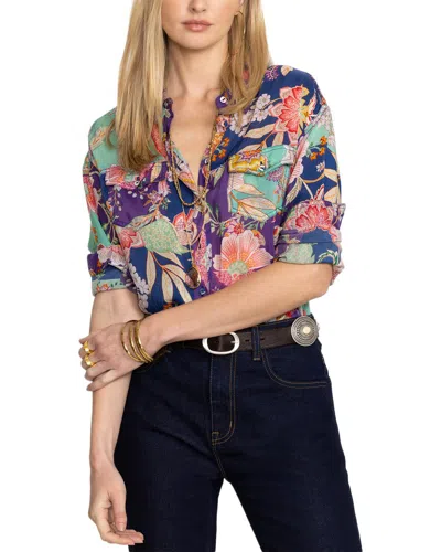 Johnny Was Petite Leya Button Up Shirt In Multi